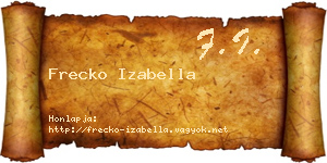 Frecko Izabella névjegykártya