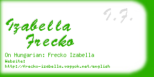 izabella frecko business card